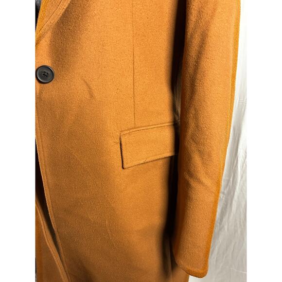 Veronica Beard Size 6 Chesterfield Wool Cashmere Dickey Coat Trench Leather moto - Picture 5 of 14